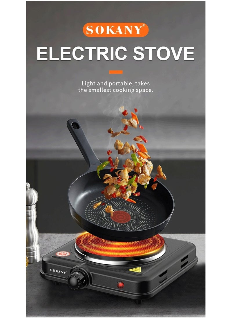 Electric Stove&Heater Electrics Hot Plate Single Burner 1000W SK-5109 Black