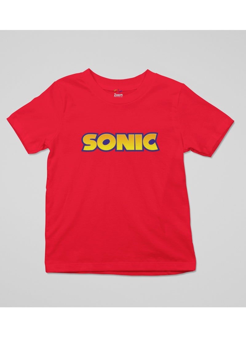 Red T-shirts SONIC Design