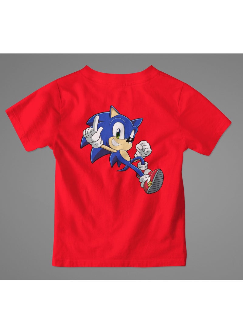 Red T-shirts SONIC Design