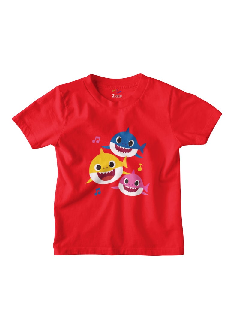 BABY SHARK RED T-SHIRTS