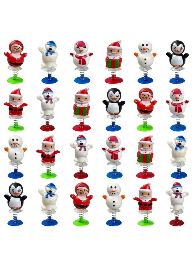 24 Pcs Christmas Jumping Popper Toys For Kids Boys Girls Christmas Stocking Stuffers Party Favors Gifts Games