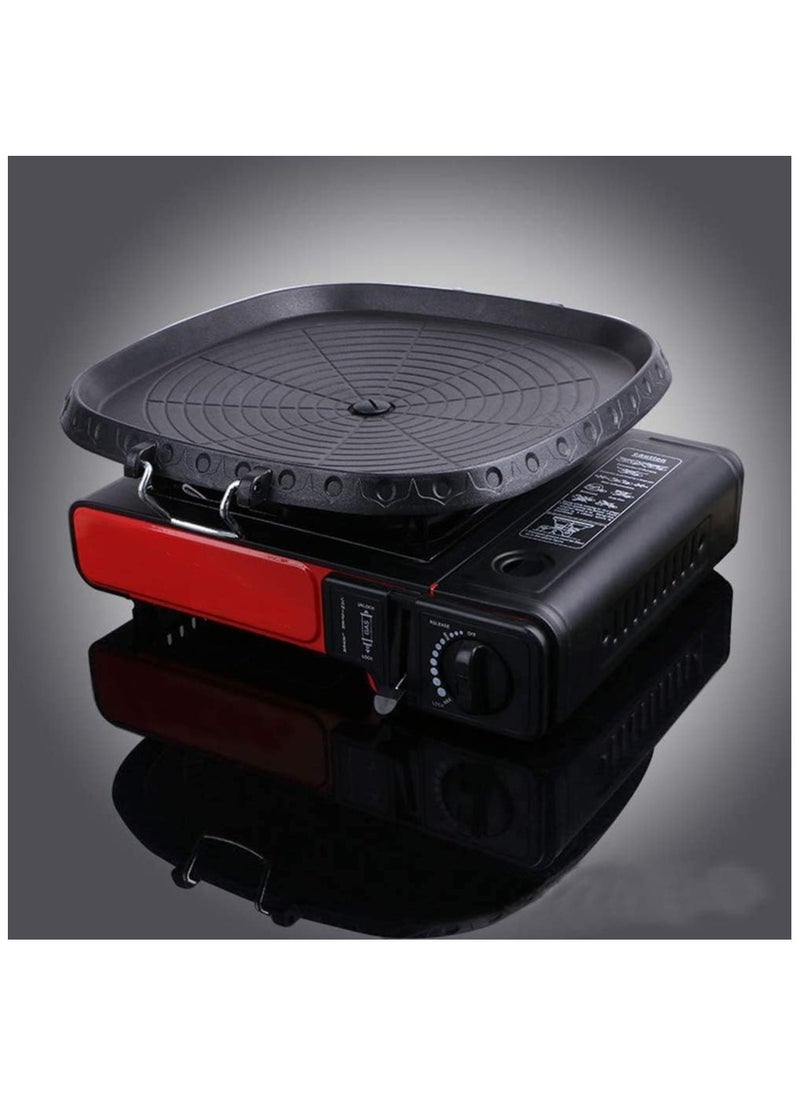 Korean-style Square Maifan Stone Grill Pan,Non-stick Smokeless Barbecue Stovetop Plate for Indoor Outdoor BBQ