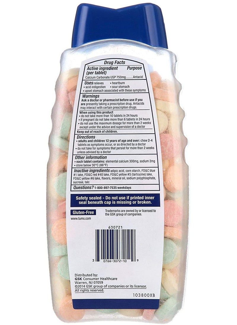 Antacid Chewable Tablet Assorted Fruit