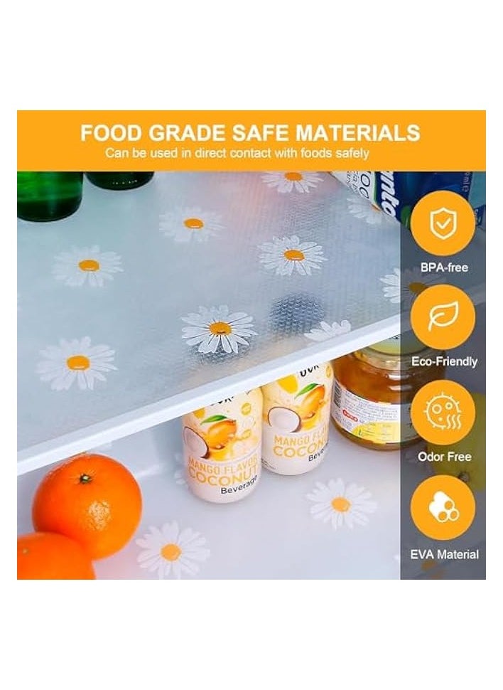 Liners for Kitchen Cabinets, 45x500cm Non-Slip Non-Adhesive Drawer Liners, Waterproof & Oil-Proof Washable Mats for Fridge, Dresser, Cupboard, Toolbox, Pantry, Storage and Desk