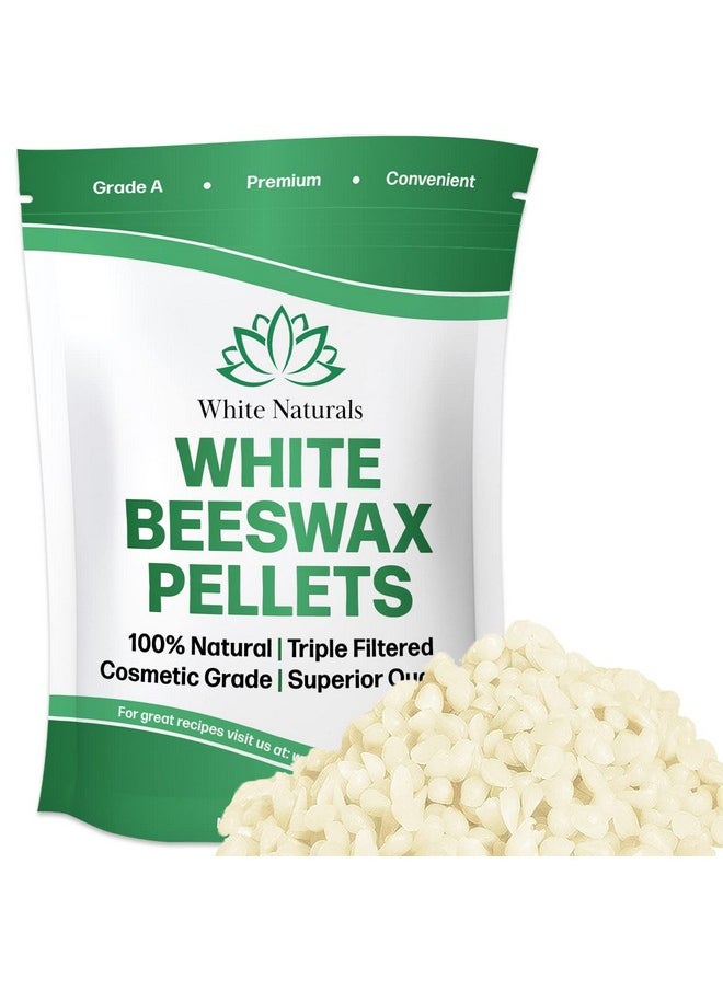 White Beeswax Pellets 1 Lb (16 Oz), Pure, Natural, Cosmetic Grade, Bees Wax Pastilles, Triple Filtered, Great For Diy Lip Balms, Lotions, Candles