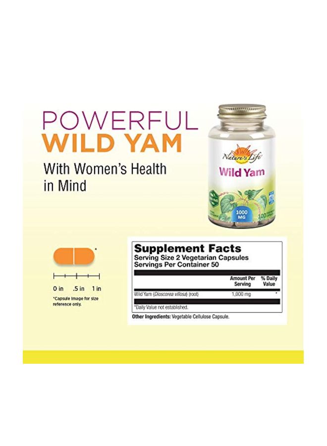 Wild Yam 1000mg - 100 Capsule