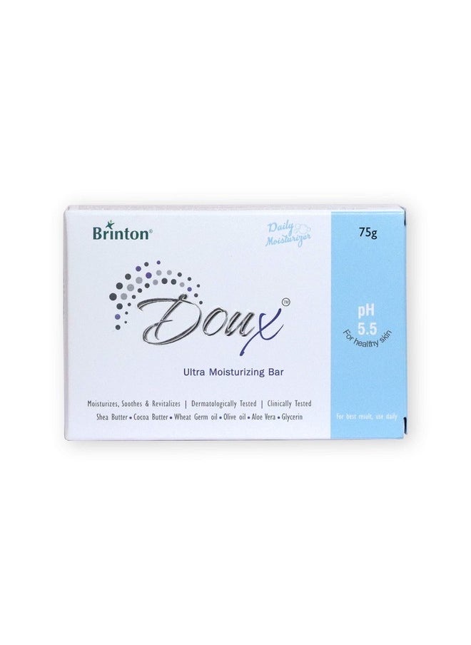 Doux Daily Ultra Moisturizer Soap Bar With Ph 5.5, 75G, Pack Of 4