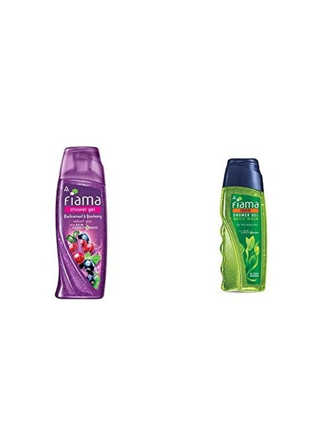 Shower Gel Blackcurrant & Bearberry Body Wash With Skin Conditioners & Men Shower Gel Quick Wash Body Wash With Skin Conditioners For Moisturised Skin