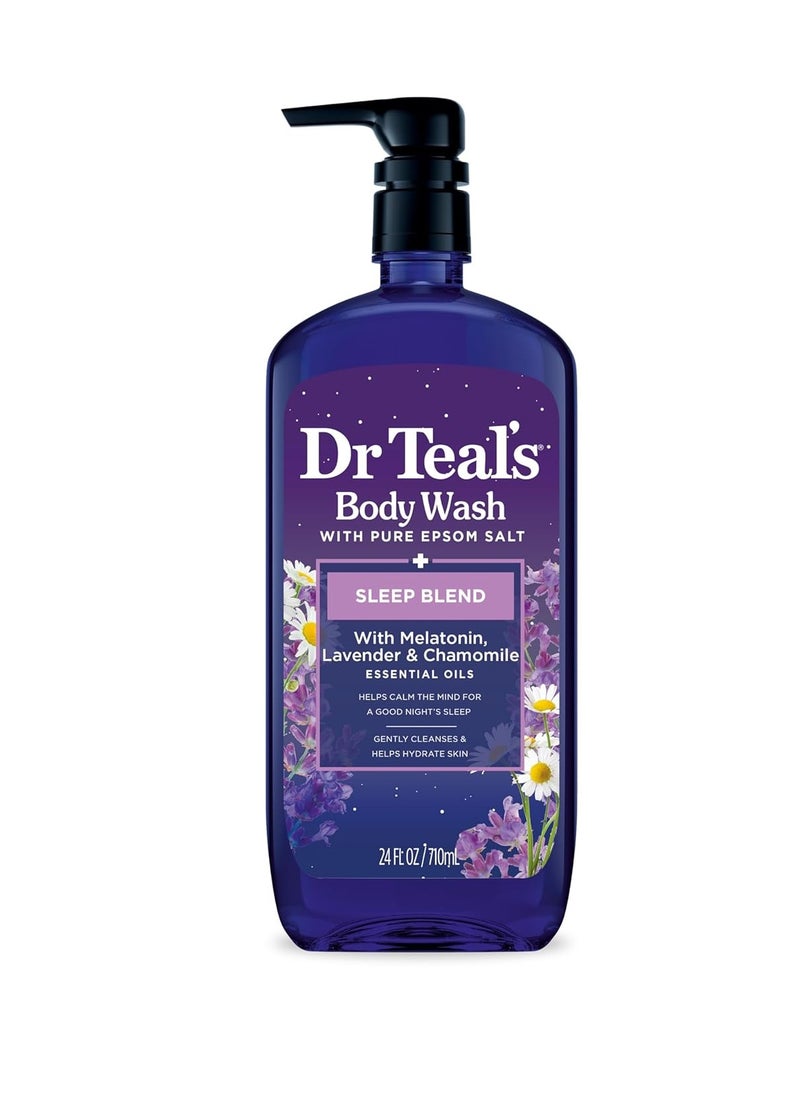 Sleep Body Wash with Melatonin Lavender and Chamomile and Essential Oil Blend 24 fl oz