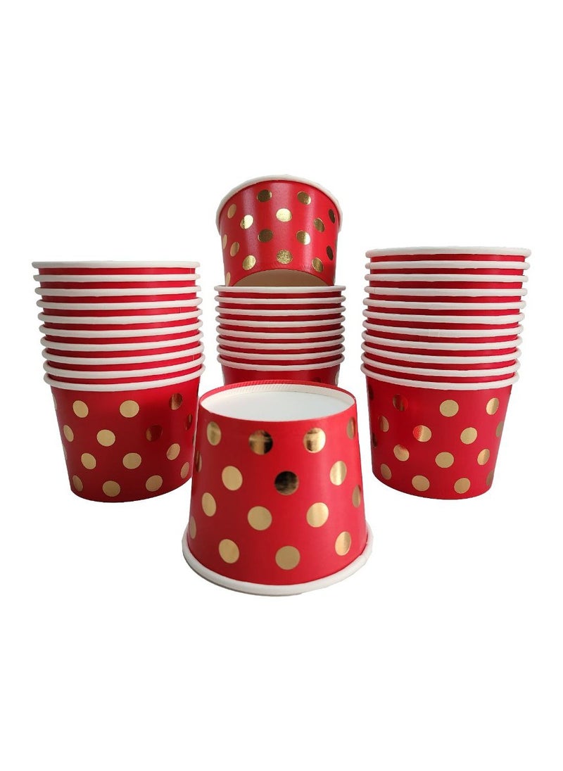 [50 cups] 12 oz.  Paper Cups - Traditional Design (HAQQ AL LAYLAH) Ice cream / Sweets