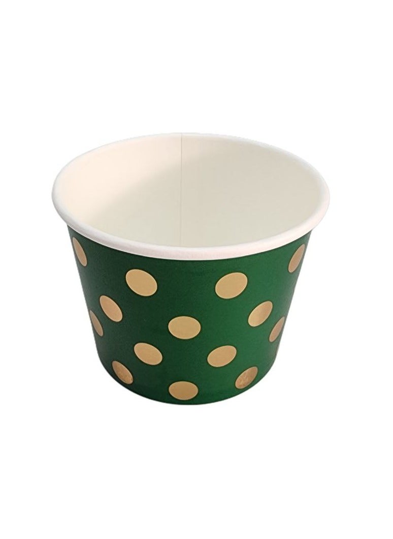 [50 cups] 12 oz.  Paper Cups - Traditional Design (HAQQ AL LAYLAH) Ice cream / Sweets