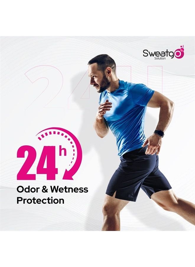 Sweat Go Roll-On - (2 Oz/60ml) /Antiperspirant Deodorant/for Excessive Sweating and Hyperhidrosis | Antiperspirant for Underarm, Hands & Feet Sweat | Antiperspirant for Man & Woman (Unisex)- Classic