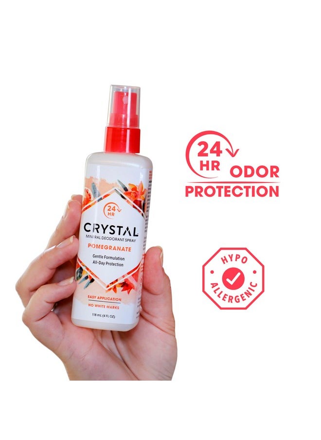 Crystal Essence Deodorant Spray, Pomegranate, 4 oz