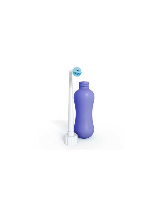 Squeezable Travel Bidet Purple/White/Blue