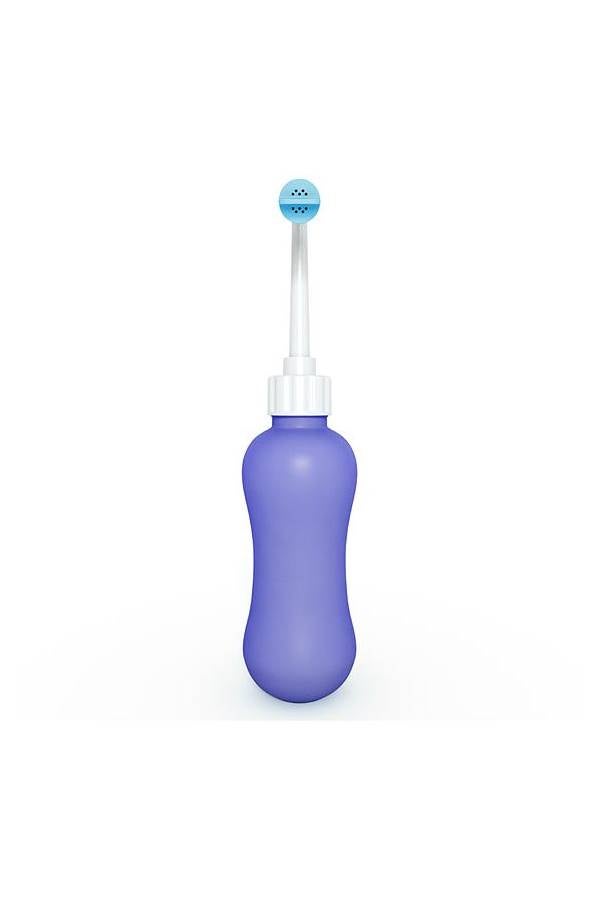 Squeezable Travel Bidet Purple/White/Blue