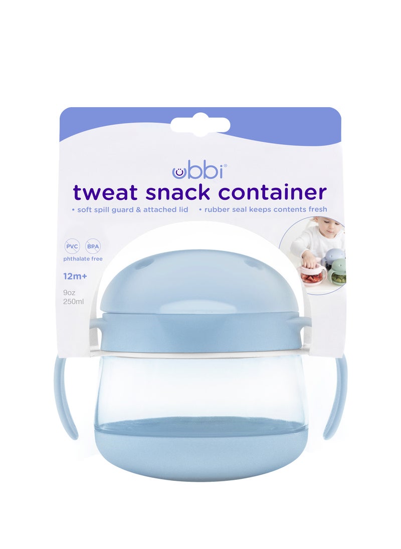 Ubbi - Tweat Snack Container  Cloudy Blue