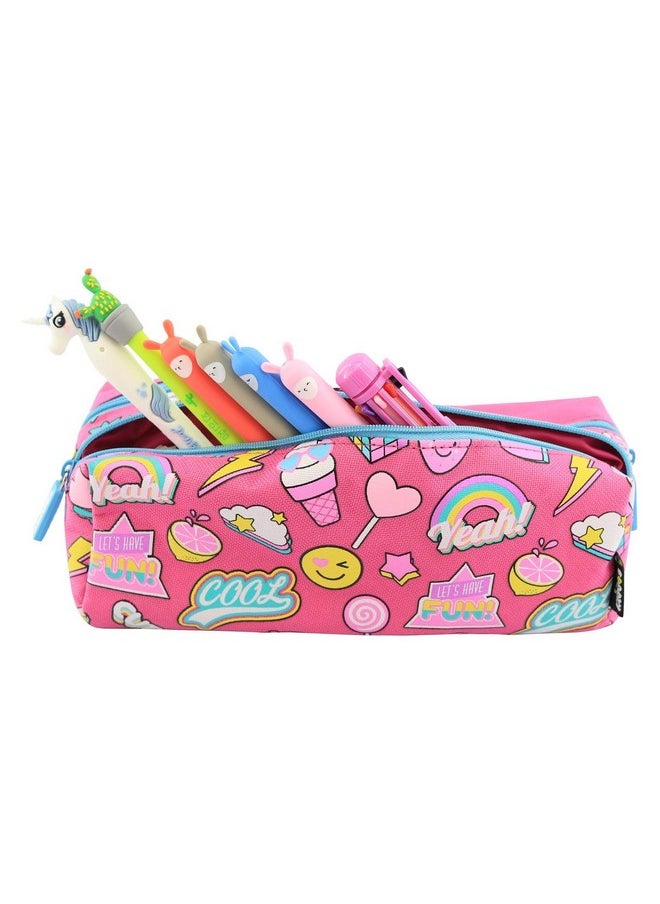 Smily Kiddos Twin Zipper Pencil Pouch | Kids Pencil Cases Pencil Cases