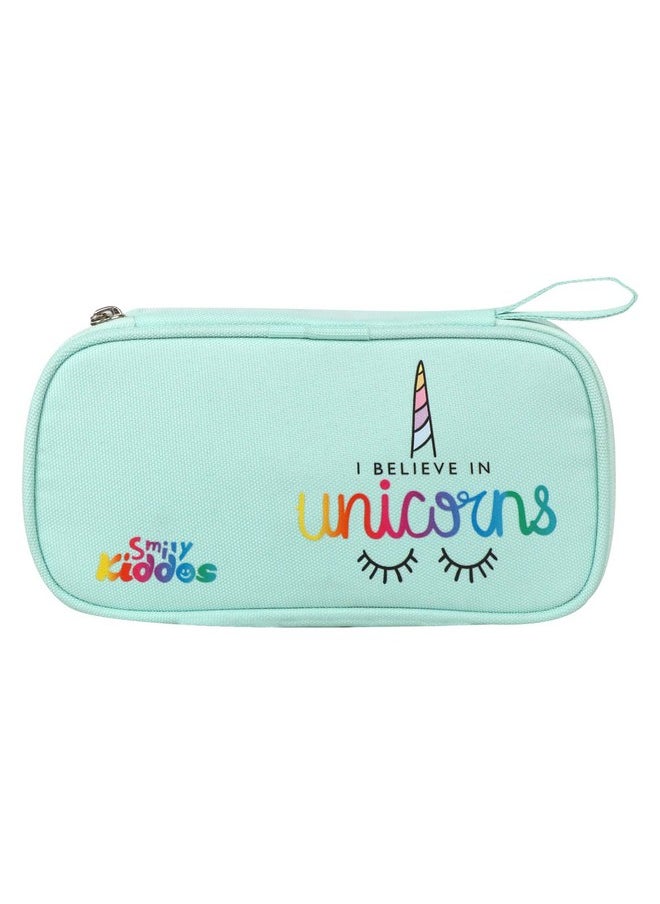 Smily Kiddos Zipper Pencil Pouch Unicorn Seagreen