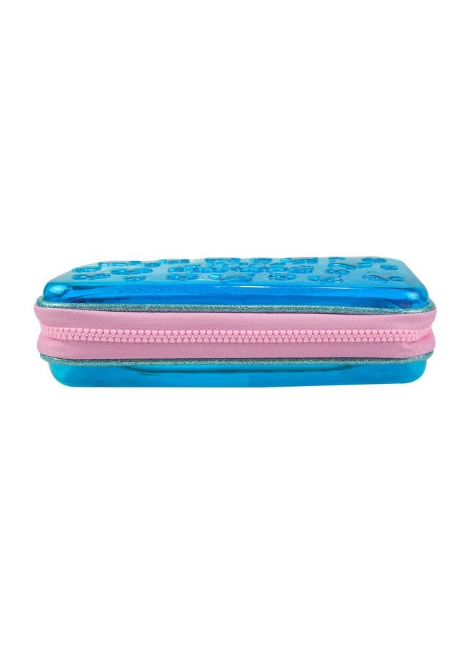 Smily Kiddos Pvc Transparent Hardtop Pencil Box | Star Pencil Box For Kids | Transparent Pencil Box (Black/Blue/Purple/Pink/Light Blue)