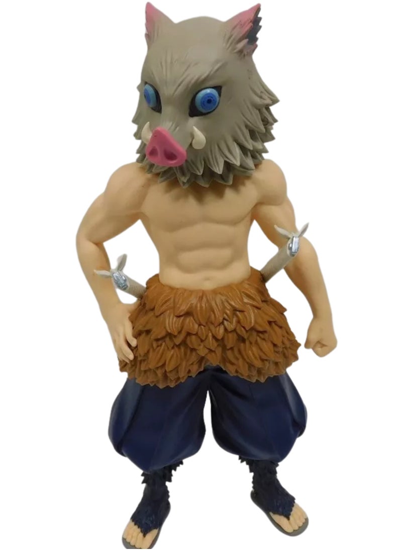 Inosuke Hashibira PVC Action Figure Model Statue Toy – Highly Detailed Demon Slayer Collectible, Perfect for Display & Gift, Anime Figurine