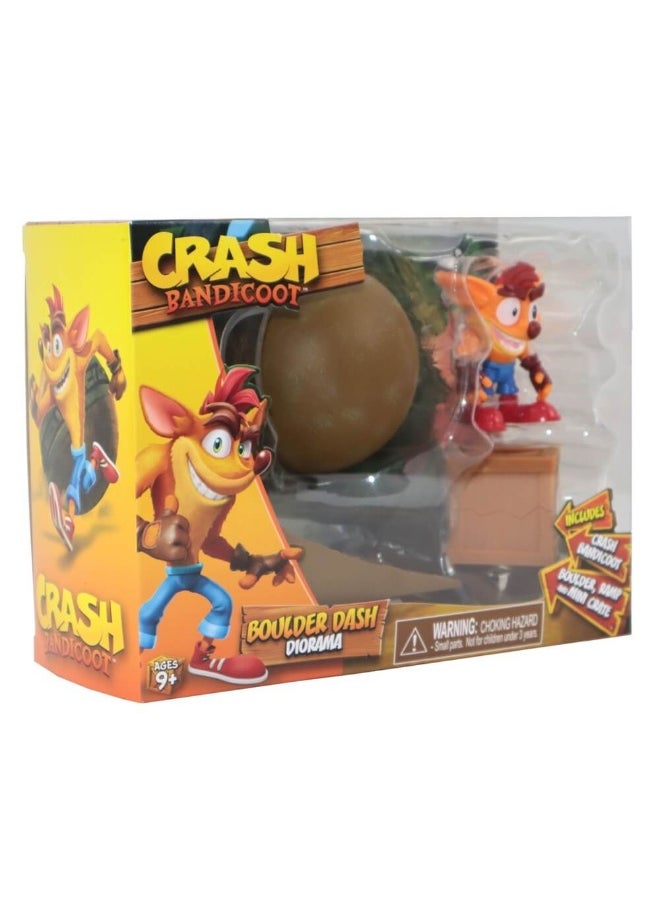 Head Start Crash Bandicoot Boulder Dash Diorama Figure Playset (6 cm)