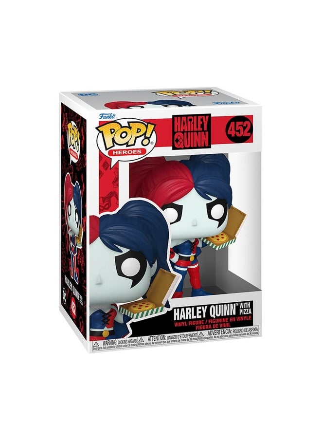 POP Heroes DC 30th Anniversary Harley Quinn with Pizza Vinyl Figure