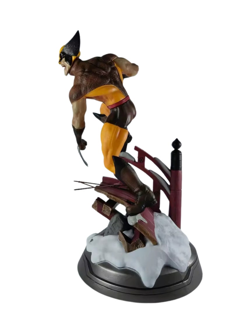 Marvel Wolverine PVC Action Figure Statue - Collectible Toy Model for Fans and Display - Premium Quality Marvel Comics Figurine, Action Figure Statue