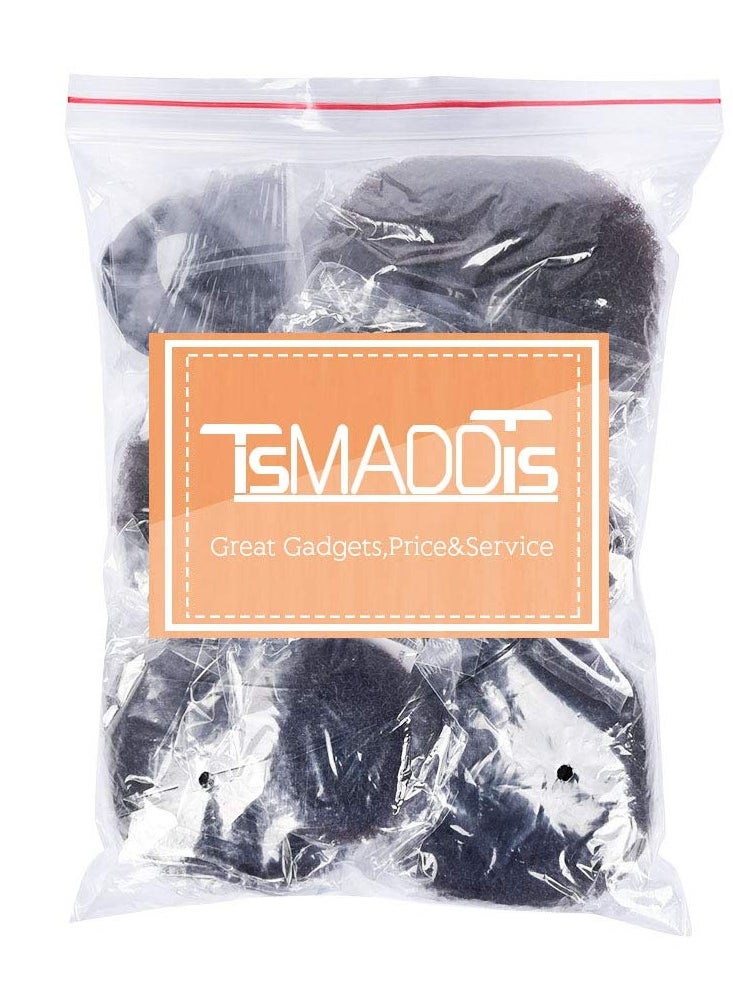 TsMADDTs Hair Bun Maker - Accessories Kit with 7pcs Donut Bun Makers, 5pcs Elastic Bands, 20pcs Hair Pins - Dark Brown