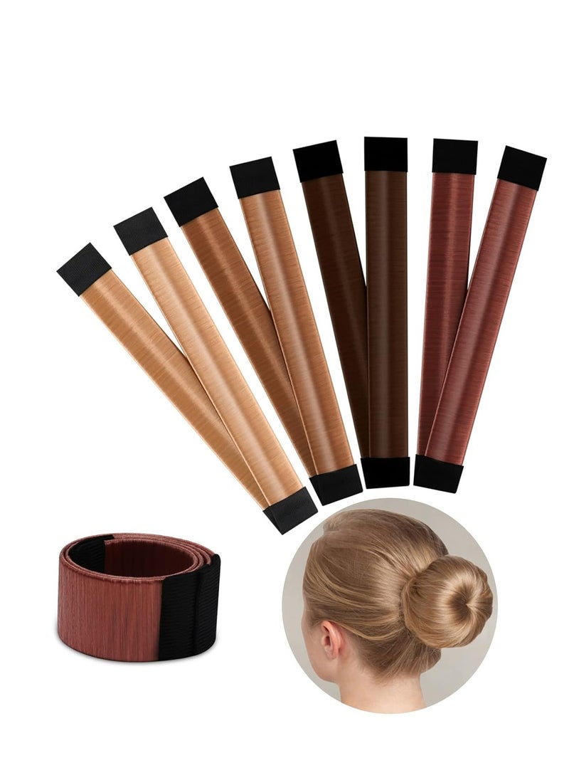 Boobeen 4 Piece Hair Bun Maker for Women DIY Girls - French Twist Snap Roll Tool for Long Hairstyles