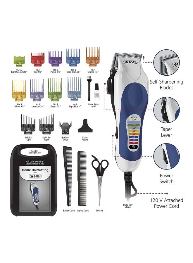 20-Piece Color Pro Hair Clipper Kit Multicolour