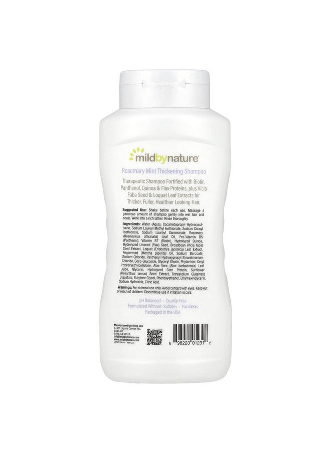 Hair Thickening Biotin Shampoo, With B-Complex & Panthenol, Ph Balanced & Cruelty-Free, Rosemary Mint, 16 Fl Oz (473 Ml)