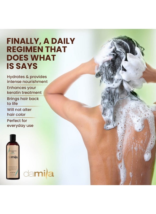 Salt & Sulfate Free Shampoo For Keratin And Color Treated Hair - Perfect For Damaged, Frizzy, Curly Or Dry Hair (33.8 Fl Oz)