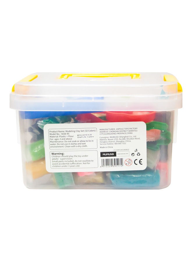 32 Colour Mud Bucket Set 20 x 20 x 15cm