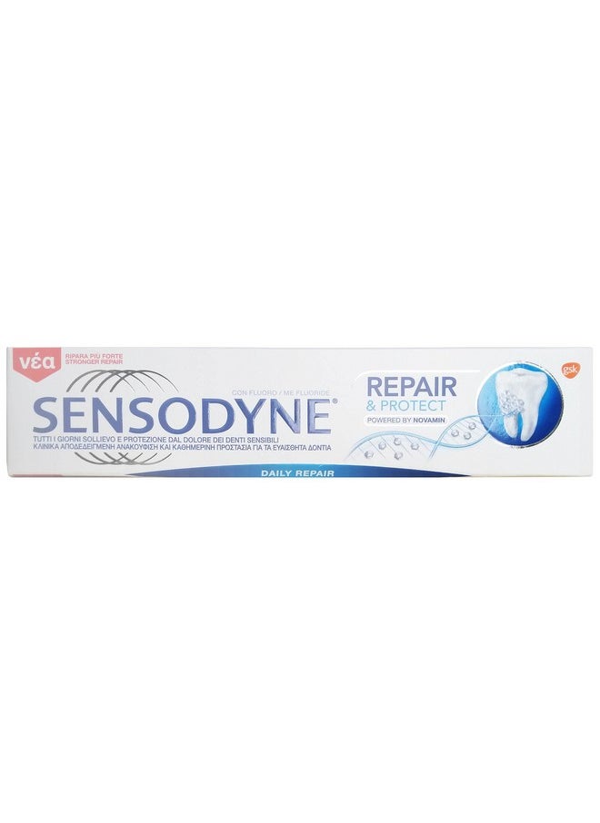 Sensodyne Repair & Protect Toothpaste | 70g (2.46 Ounce) | Pack of 4