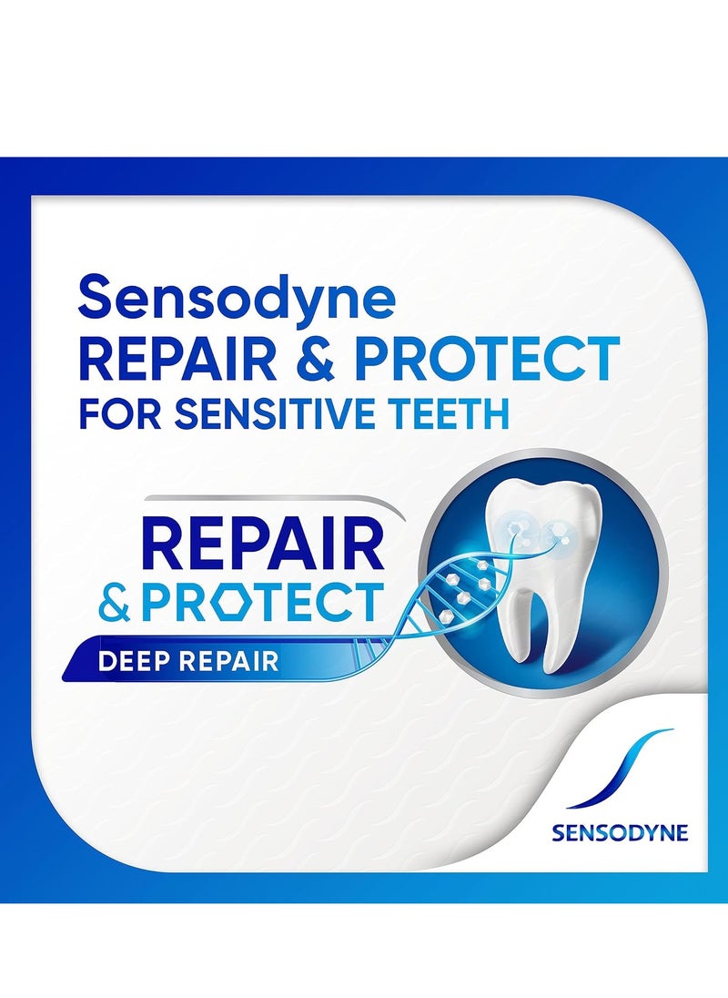 Repair and Protect Whitening Toothpaste Toothpaste for Sensitive Teeth and Cavity Prevention 3 4 oz Pack of 4