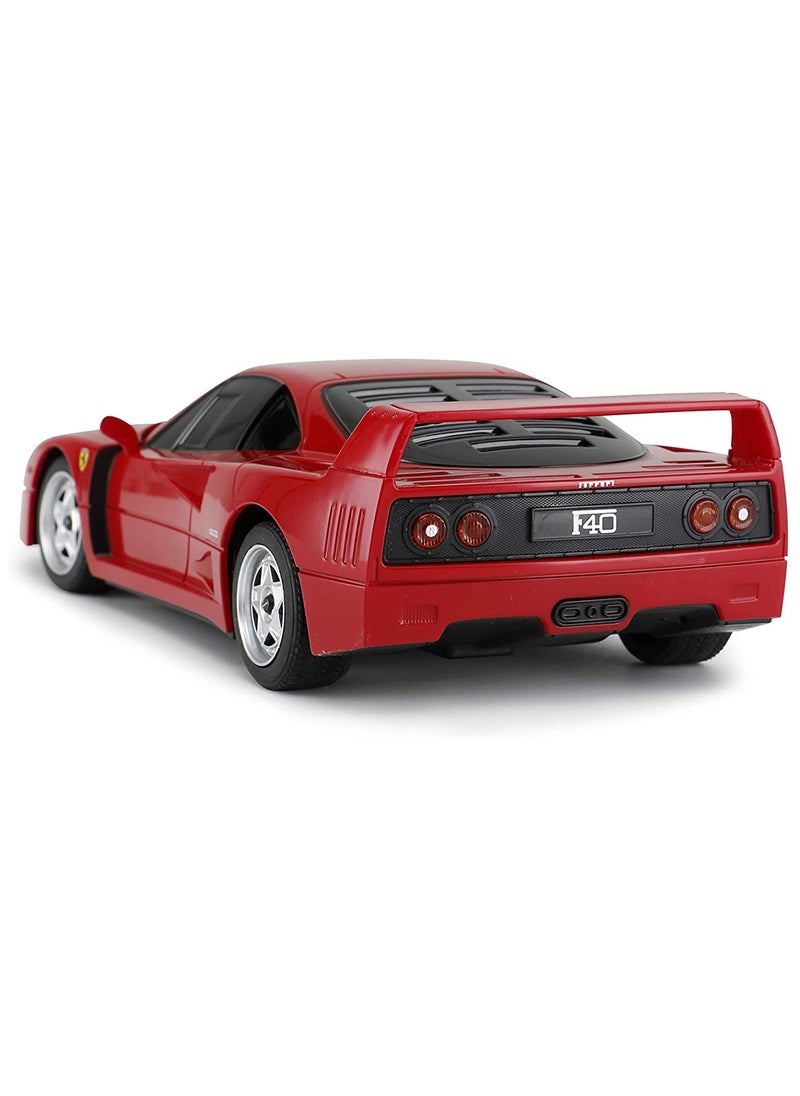 RASTAR Ferrari Toy Car, 1:24 Ferrari F40 Remote Control Toy Car, Classic Ferrari R/C Model, Gifts for Kids Boys