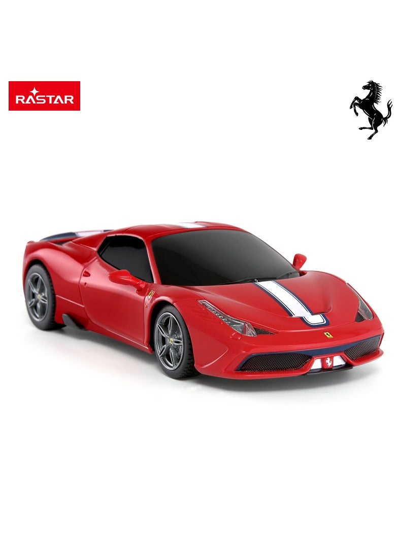 Official Licensed 1:24 Scale Ferrari 458 Speciale A Electric Remote Control Sport Racing Hobby Toy Car, RC Car Model Vehicle Gift for Boys, Girls, Teens and Adults - Red