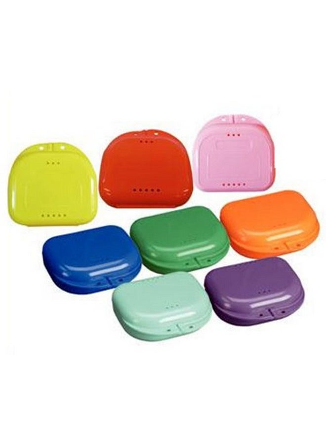 Retainer Case With Vent Holes and Hinged Lid Snaps (6)