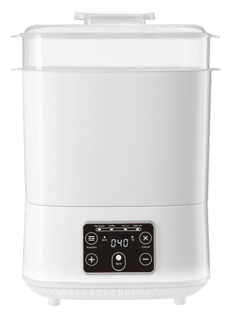 Wtrtr Baby Bottle Sterilizer, Electric Steam Bottle Sterilizer and Dryer, 5-in-1 Baby Bottle Sanitizer Universal Fit for All Baby Items Accessories, white