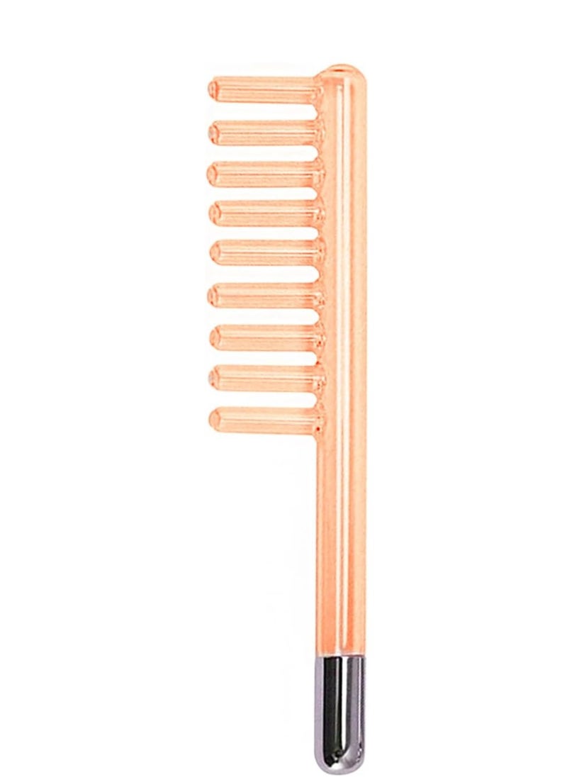 Electrode Wand Glass Tube Orange Colour Handheld Spare Parts for Hi Frequency Instrument Elitzia ETJX006AS (Clear Comb)