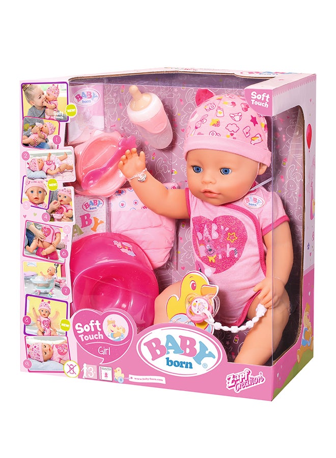 Baby Born Soft Touch Puppe Bunt Doll 824368 43cm