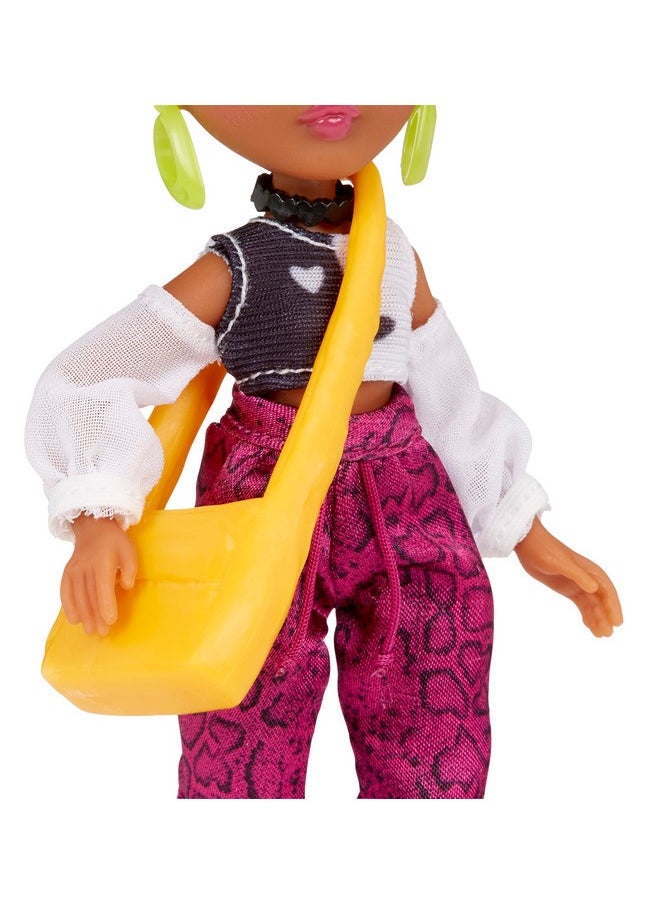 Dream Ella Extra Iconic Mini Doll - Yasmin Athleisure Inpsired Fashions With Pink Cotton Candy Hair And Star Painted Cheeks Fashion Doll, Toy For Kids Ages 3, 4, 5+, Multicolor