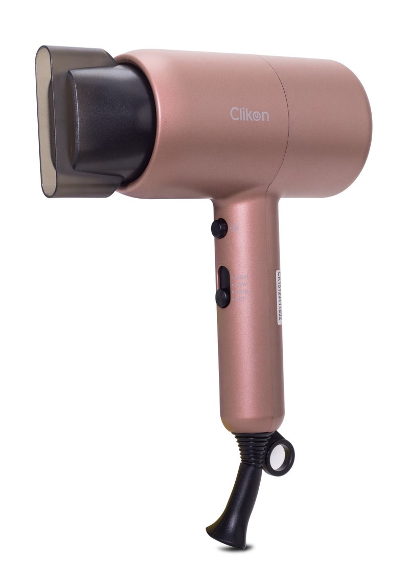 Clikon Professional Hair Dryer - 2-Speed & 3 Temperature Settings 1800W- 2 Years Warranty