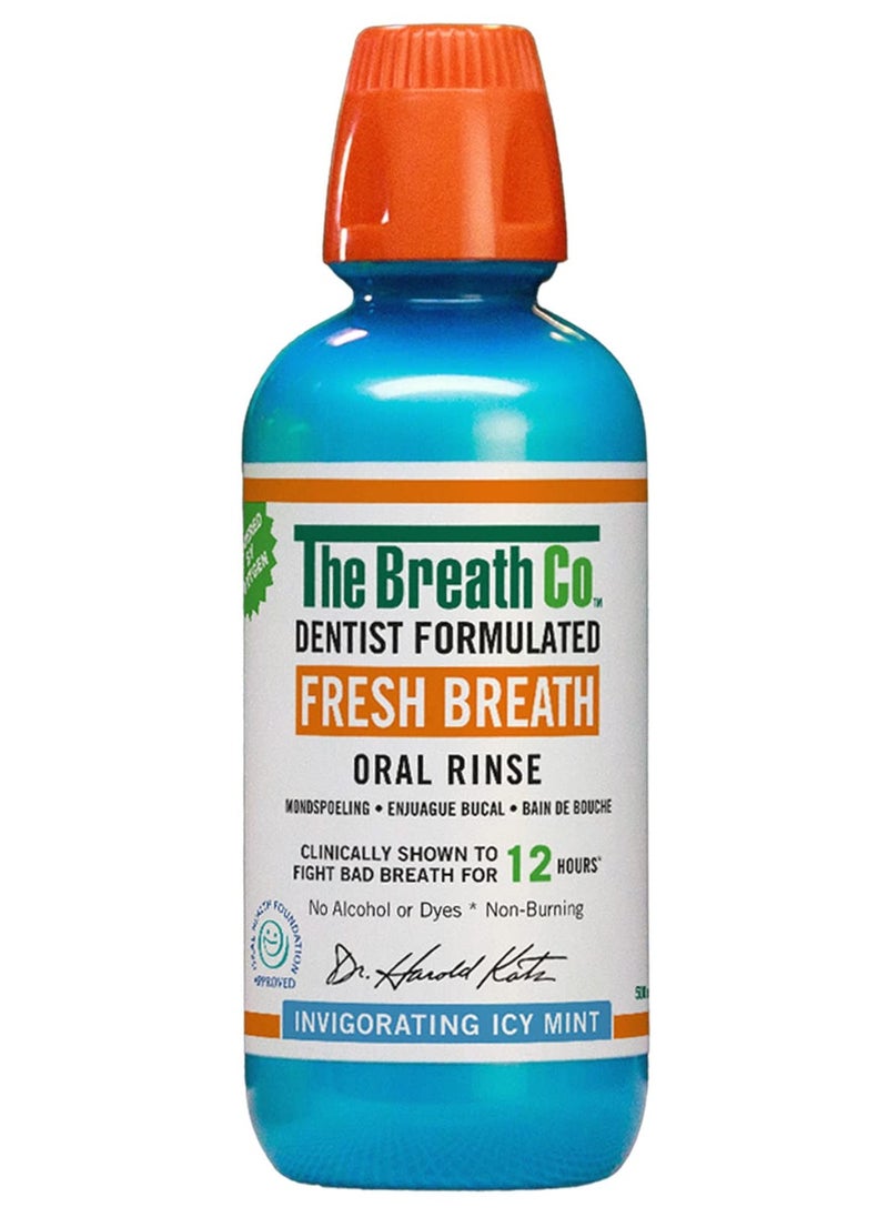 The Breath Co Fresh Breath Oral Rinse Mild Mint 500 Ml