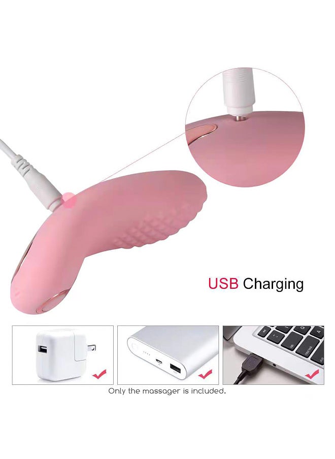 Soft Silicone Lactation Massager Comfortable Breast Massager 9 Vibration Modes 3 Different Strength for Breastfeeding Improving Milk Flow Clogged Ducts