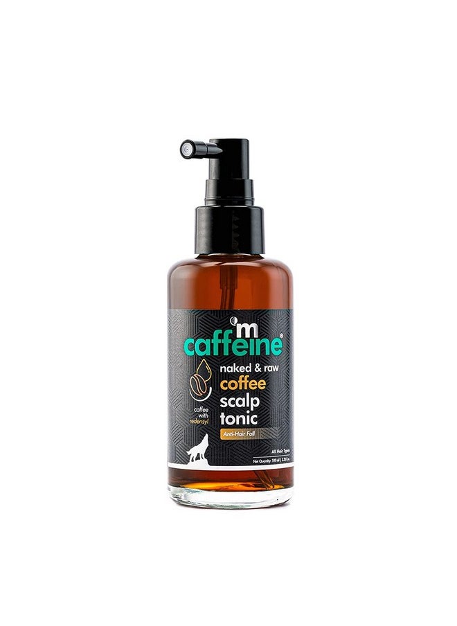 Coffee Scalp Tonic For Hair Growth With Redensyl & Proteins | Controls Hair Fall & Breakage, Stimulates & Energizes Hair Roots | For Men & Women | Sulphate Free (100Ml)