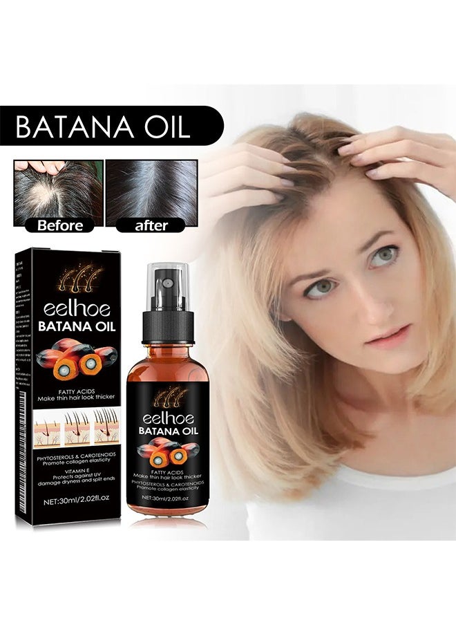 Batana Oil，for Hair Growth Batana Oil - Batana Oil Organic for Healthy Hair - Repair Damaged Hair, Nourishes Thin Hair Scalp Skin and Loss Hair Growth Fir for All Hair Types - 30 ml