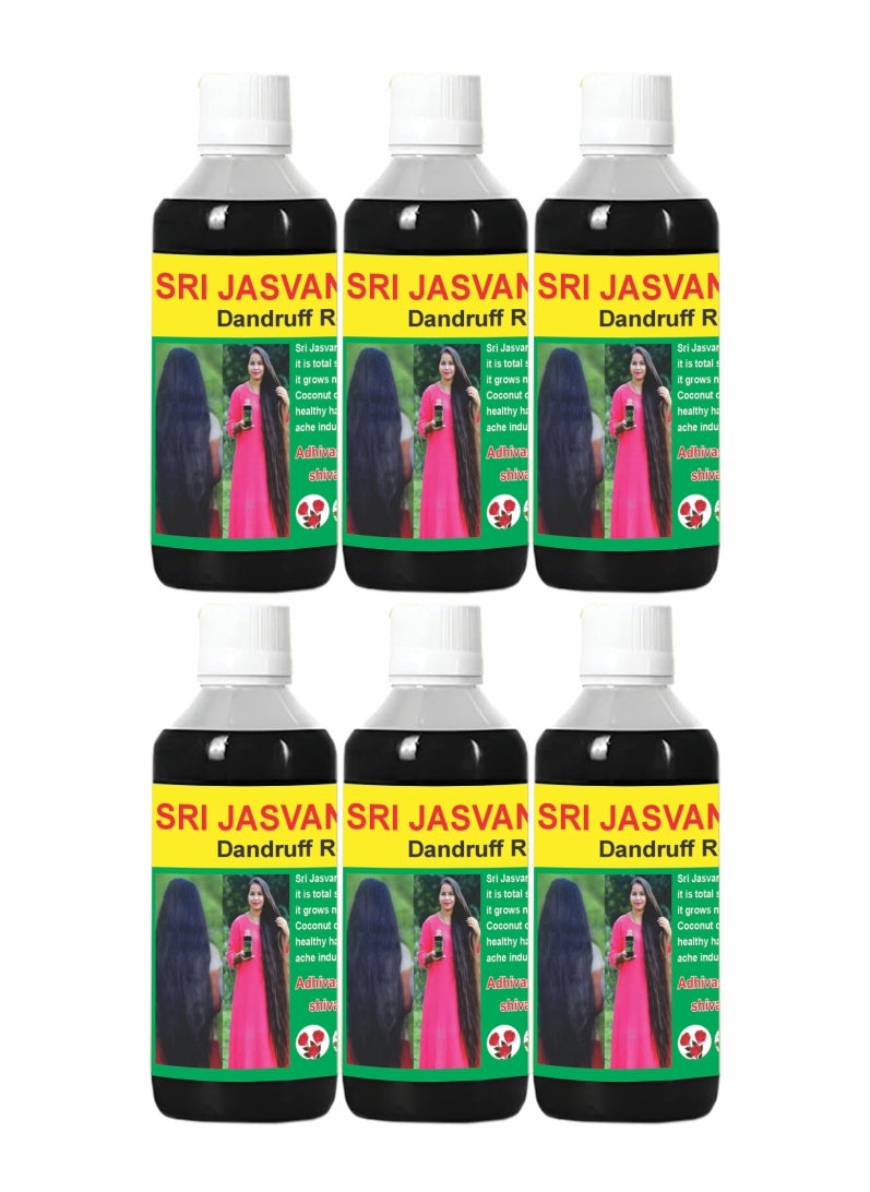 Adivasi Herbal Ayurvedic Hair Oil – Pure Care for Stronger Hair (500ml) Pack Of 6