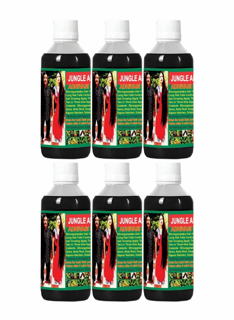 Adivasi Ayurvedic Herbal Oil – Restore Hair Naturally, 500ml Pack Of 6