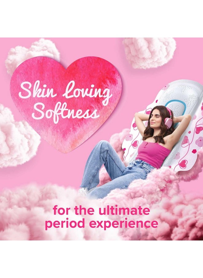 Ultra Skin Love Soft Sanitary Pads, 50 Xl Pads, Cottony Soft, Our #1 Softness, Irritation Free, For Intimate Skin, Disposable Wrapper